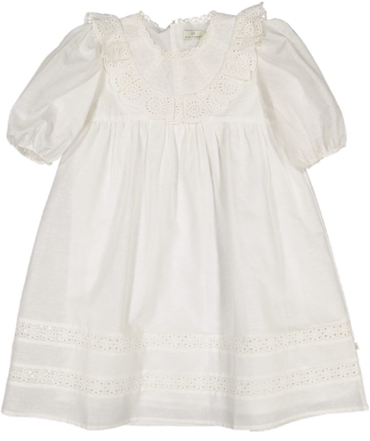 NATASHA DRESS-IVORY COTTON LINEN