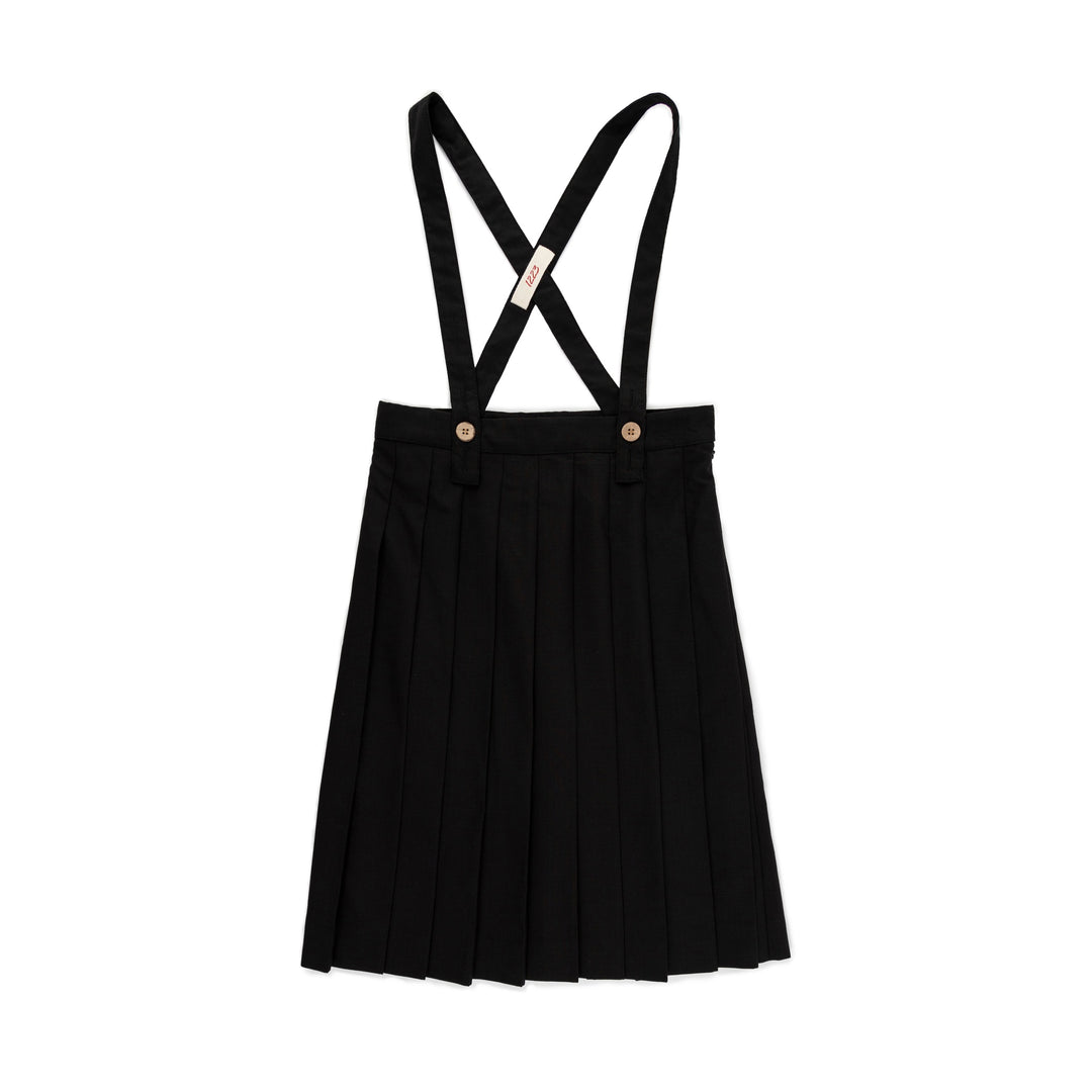KNIFE PLEATED SKIRT BLACK