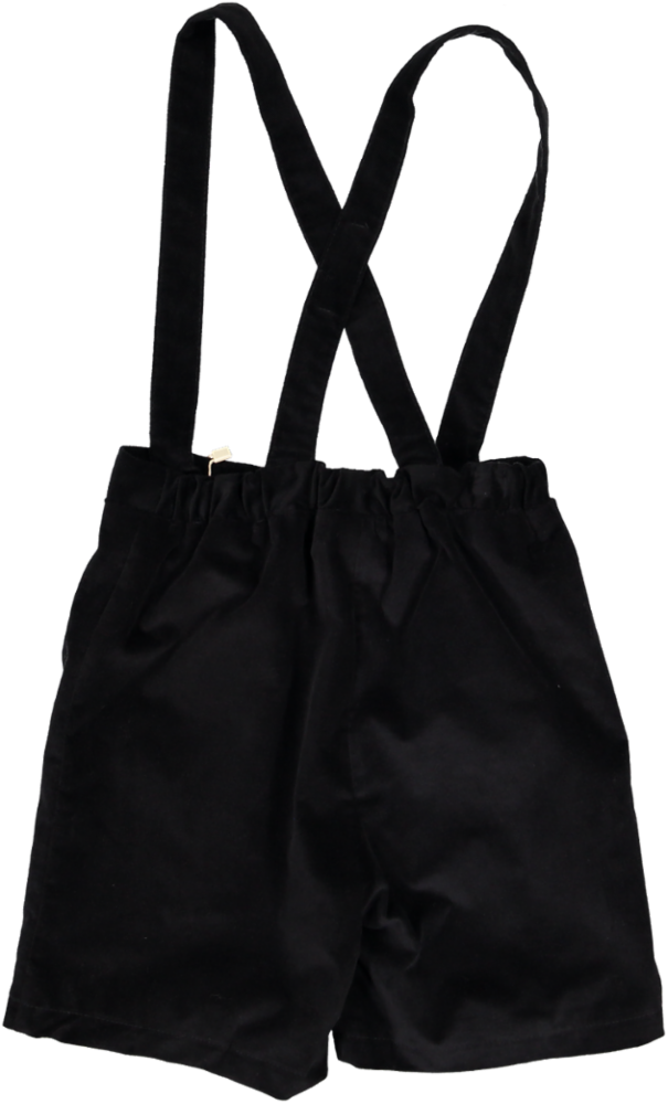 Mod.8.1 BLACK VELVET Stone woolen short with crossover straps
