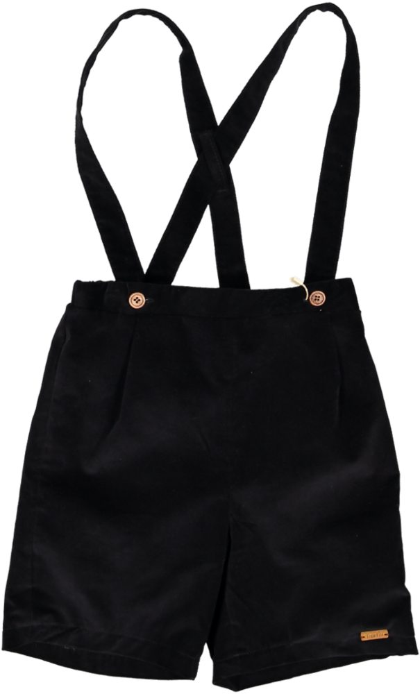 Mod.8.1 BLACK VELVET Stone woolen short with crossover straps