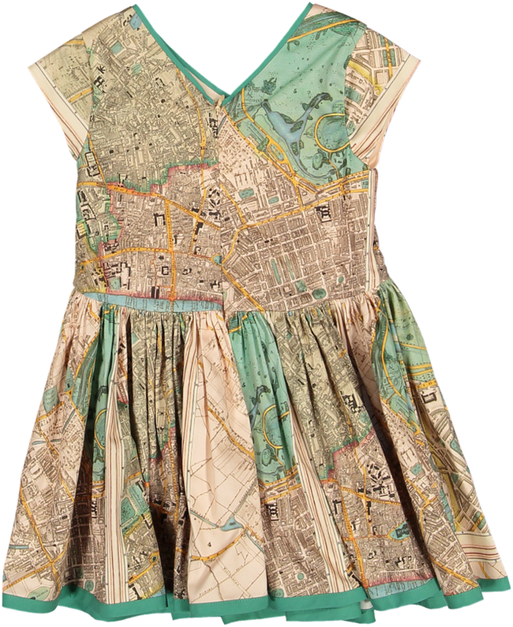 SLIP ROAD DRESS-Old London Map