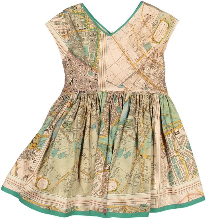 SLIP ROAD DRESS-Old London Map