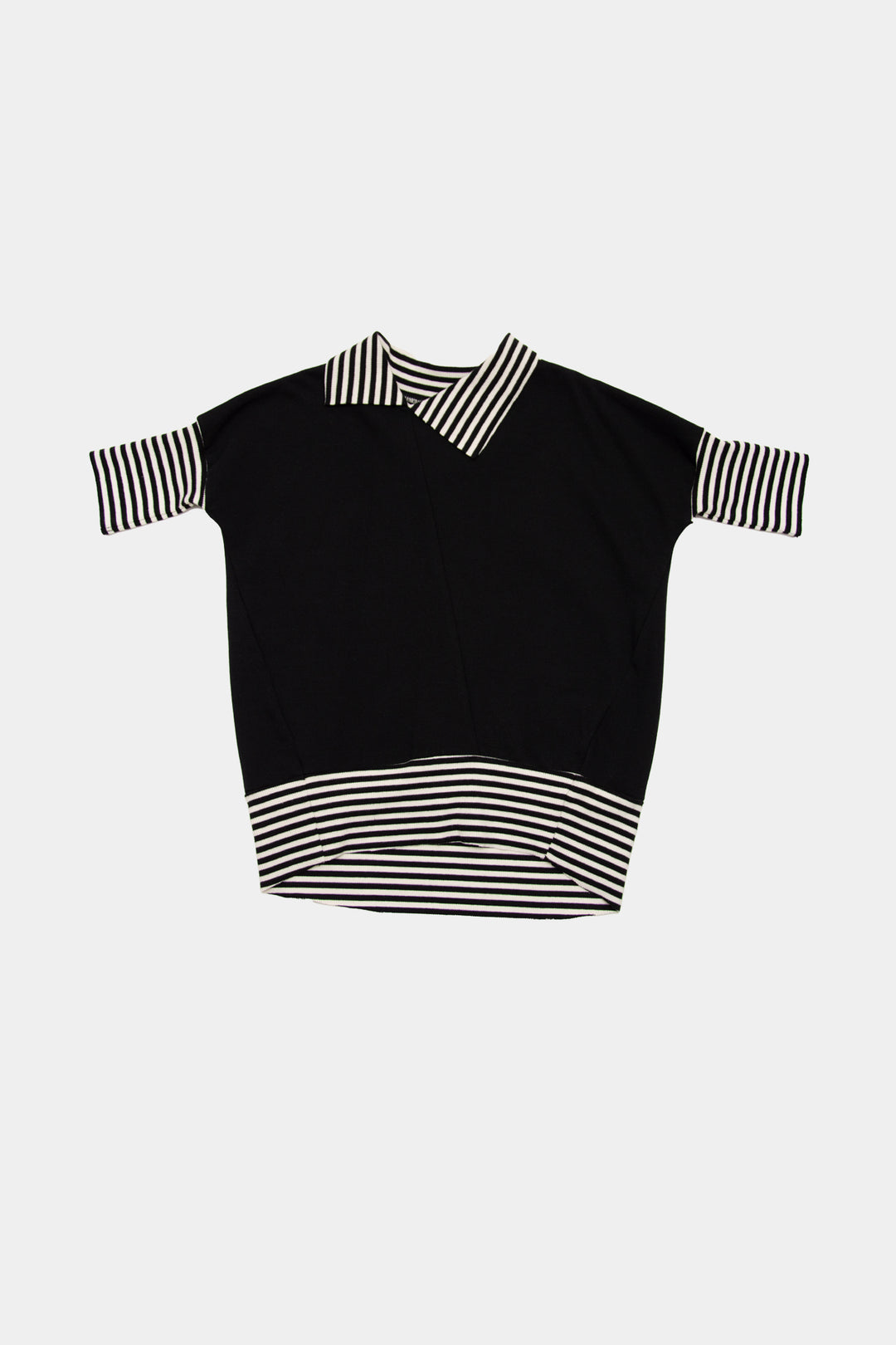 10 BLACK WELT TEE - ECRU/BLACK