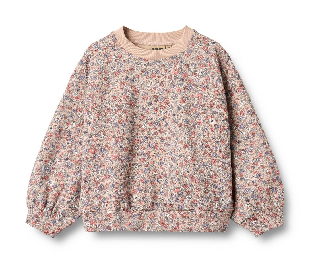 Sweatshirt L/S Lia (0371-625) rose dust flowers