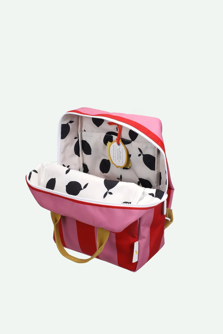 1802380 Backpack Medium -Red Apple/Rosebay Pink