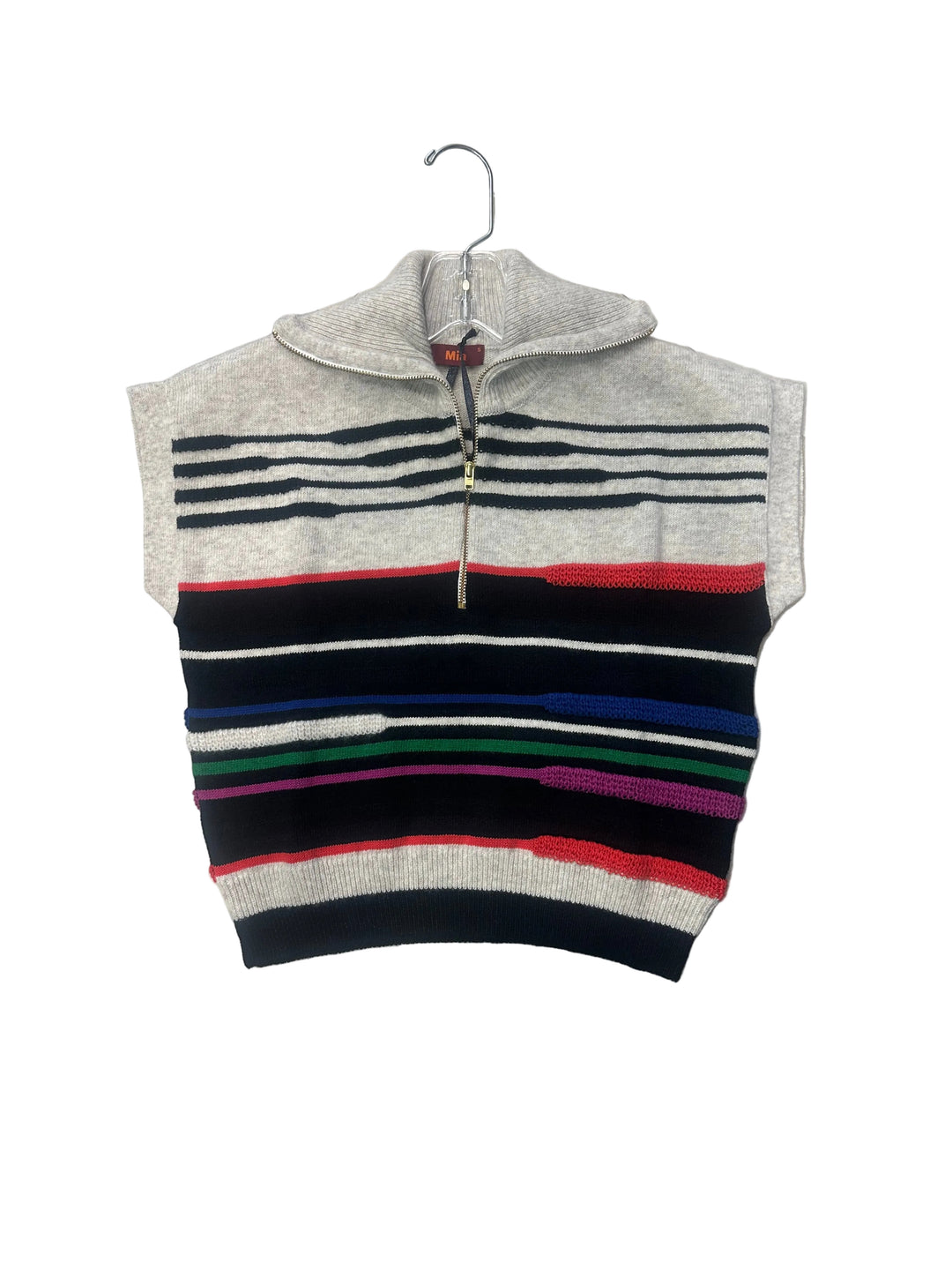 TARBES KNITTED VEST-09-MULTI