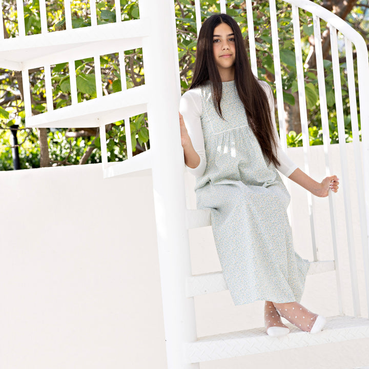 31012-Ribbon Trim Maxi Dress-Floral