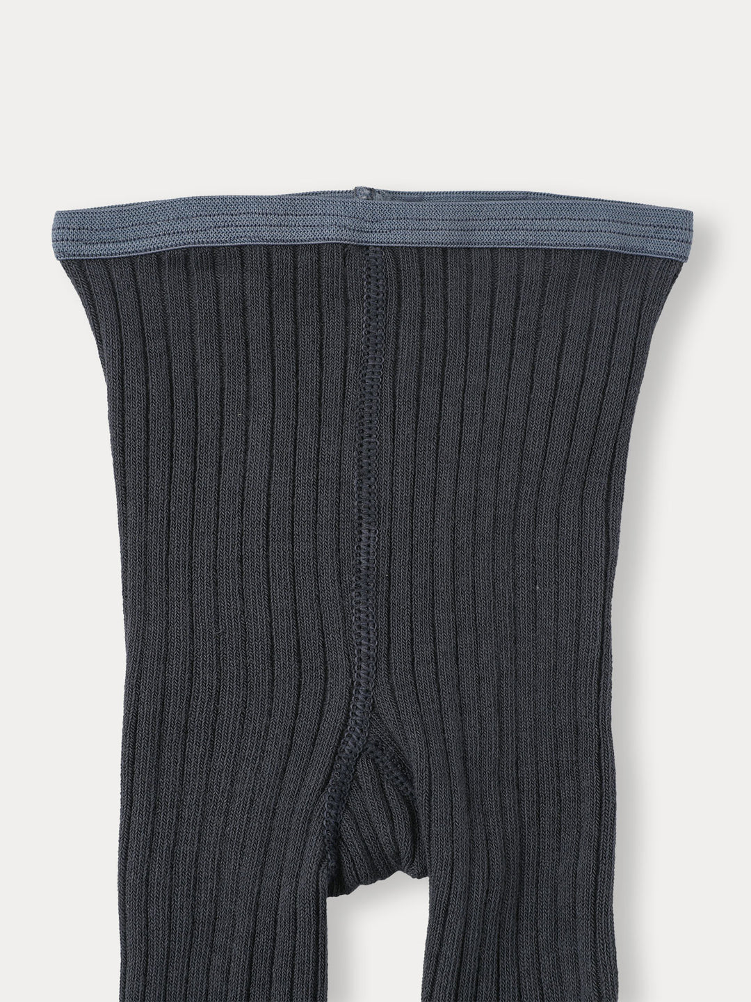 A)BABY)Cozy Ribbed Tights-Dark gray