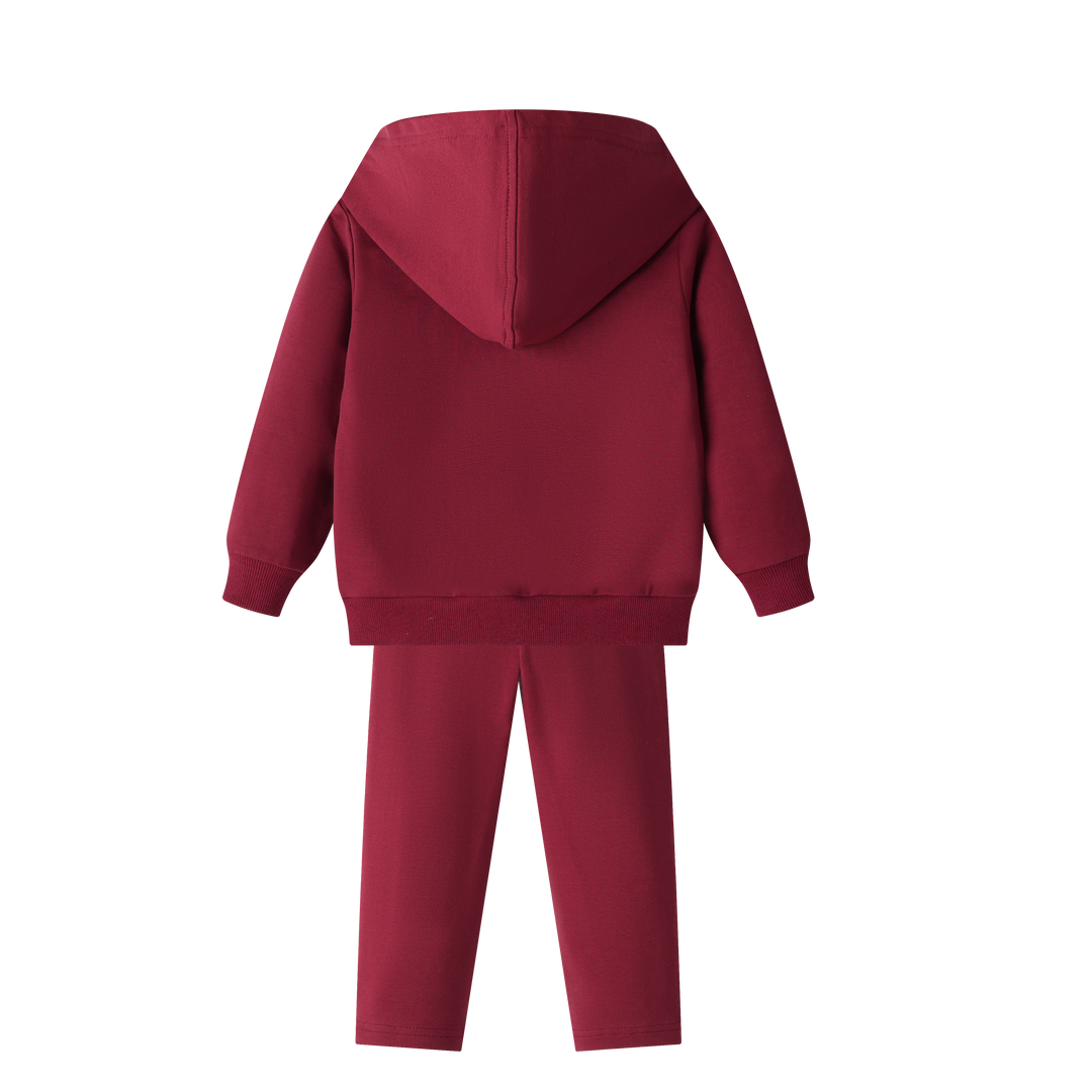 LITTLE STEPS TRACKSUIT-BURGUNDY