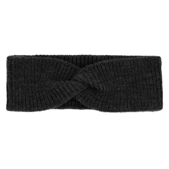 Knit toddler twist hairband (both sides)-Gray