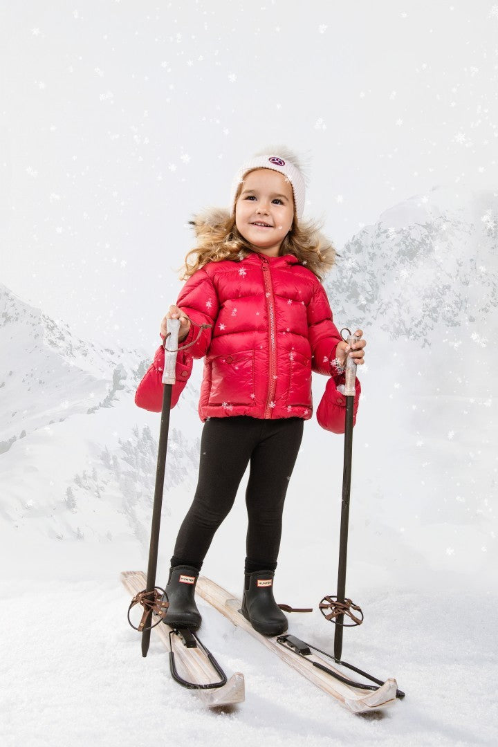 FW26-6031 BELLA ENFANT FUR DOWN JACKET - Raspberry/Pink Lining