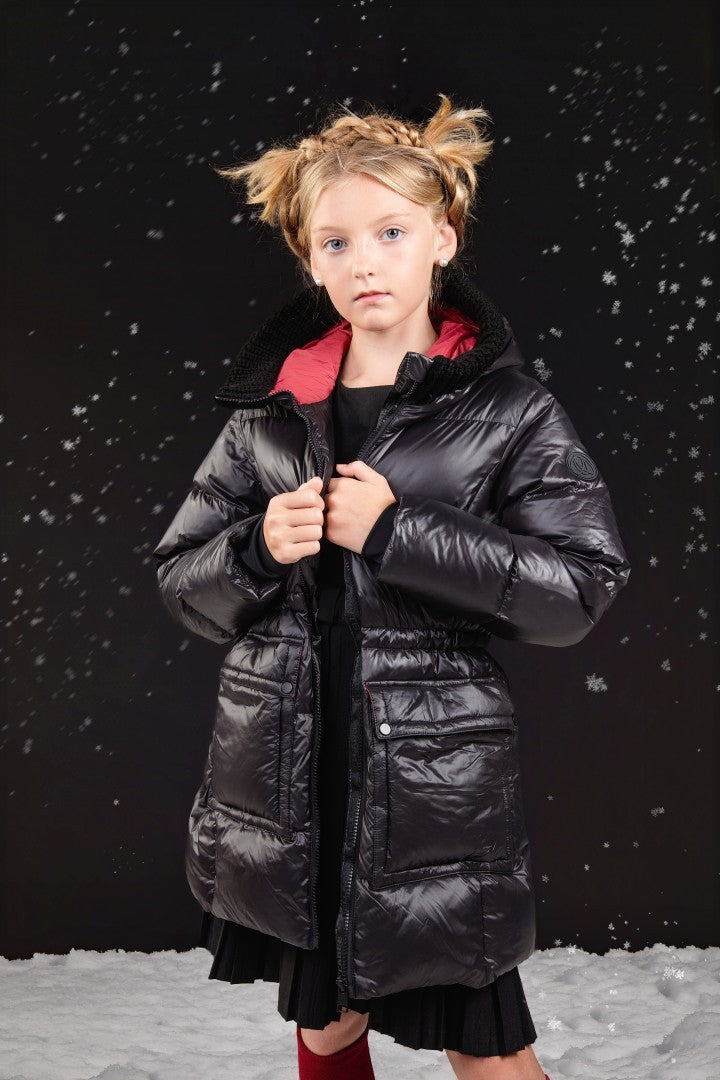 FW26-6069 CHLOE LONG DOWN JACKET - Black