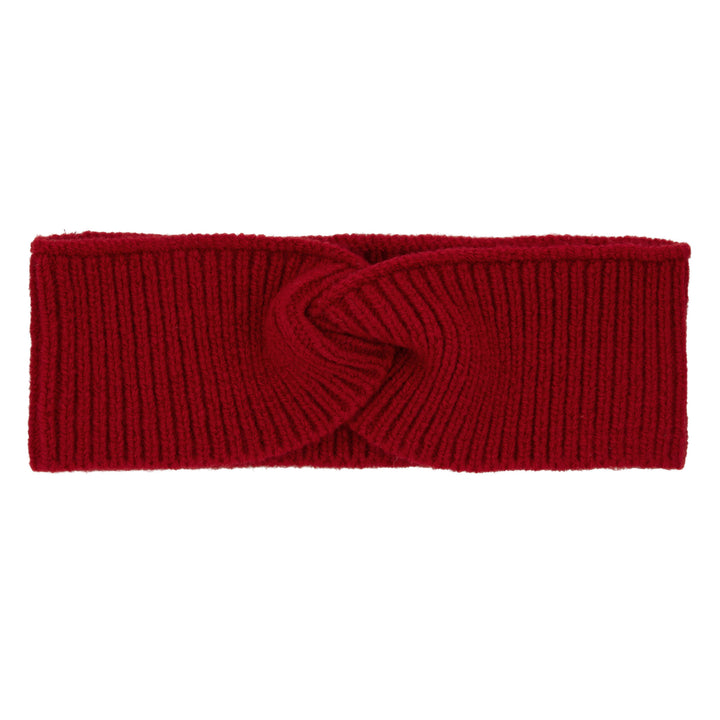 Knit toddler twist hairband (both sides)-Red