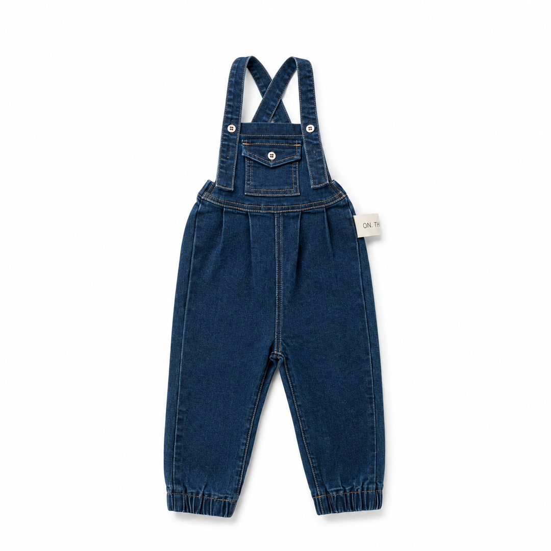 1212 Front Pocket Overalls - Dark Denim