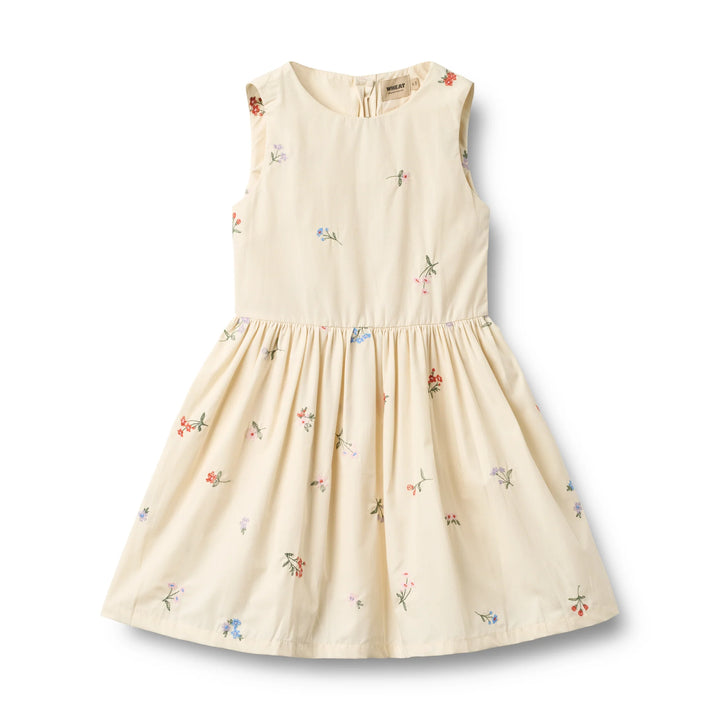 Dress Thelma 1214-235  IVORY EMBROIDERY FLOWERS