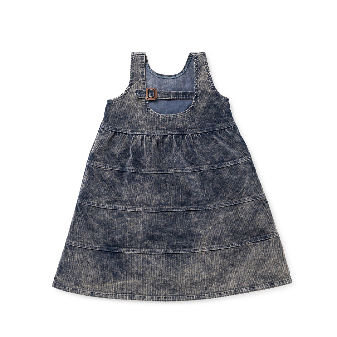 1216 Corduroy Jumper with Buckle Tab - Navy Wash