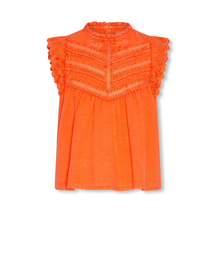 MIA SHIRT JEAN FLUO ORANGE