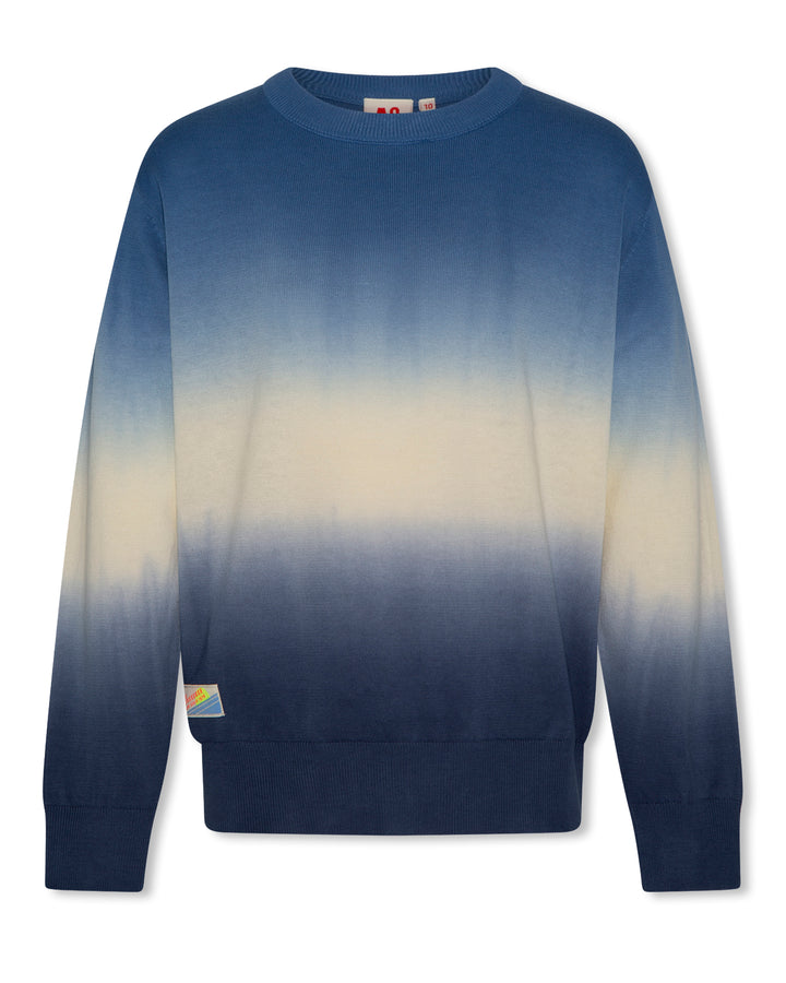 AKAN C-NECK DEGRADE STONE BLUE