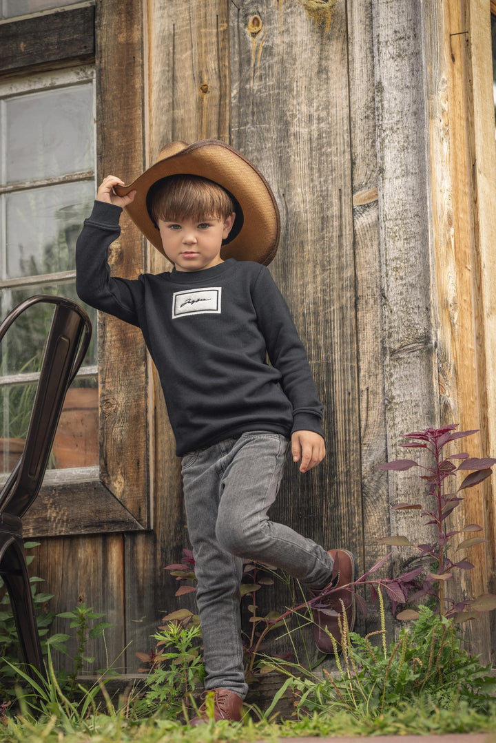 31050 Sherpa Patch Sweatshirt - Black