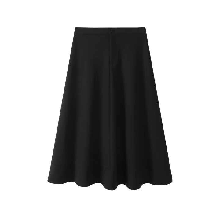 NO-6922BK Long Skirt - BLACK