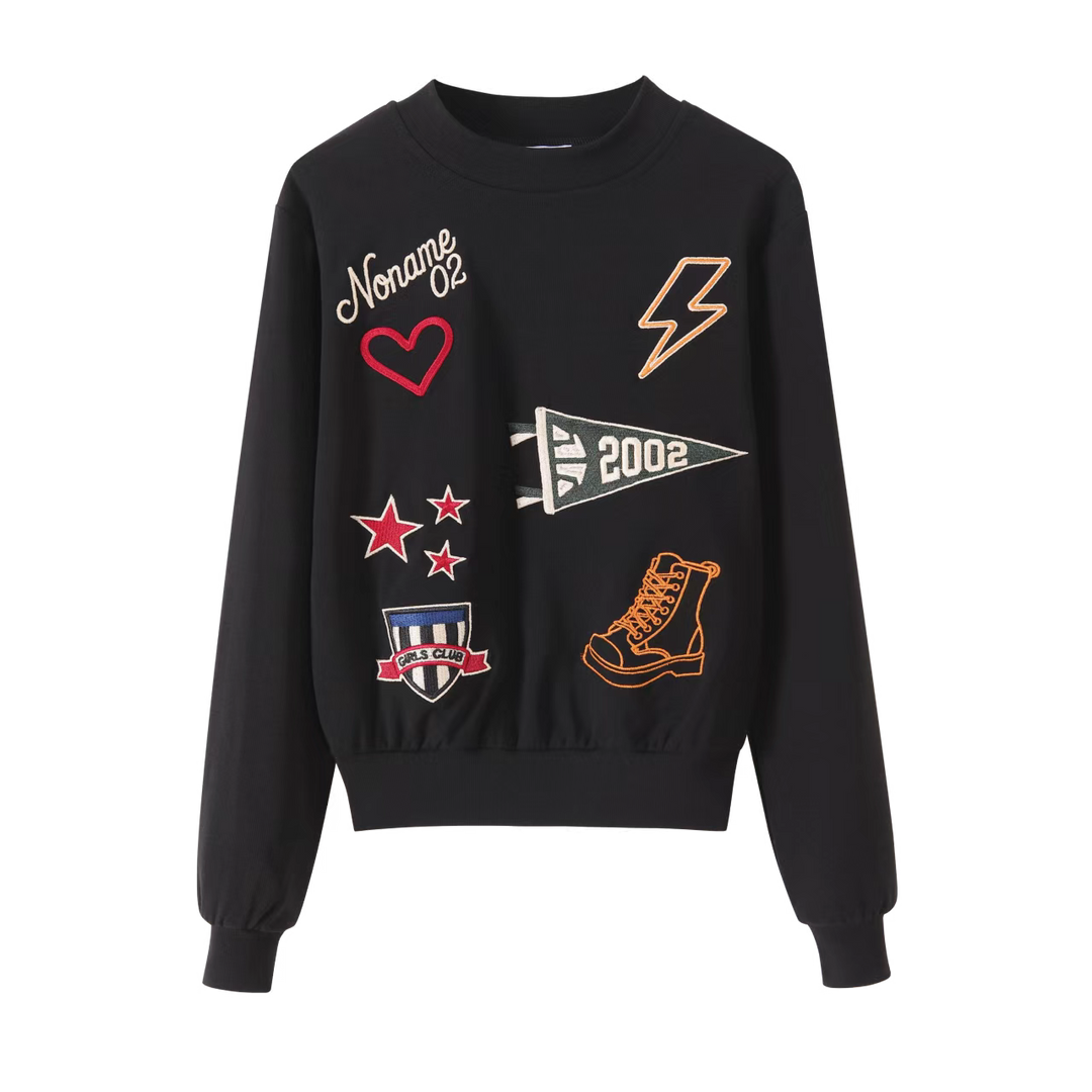 NO-1701 Crewneck - BLACK