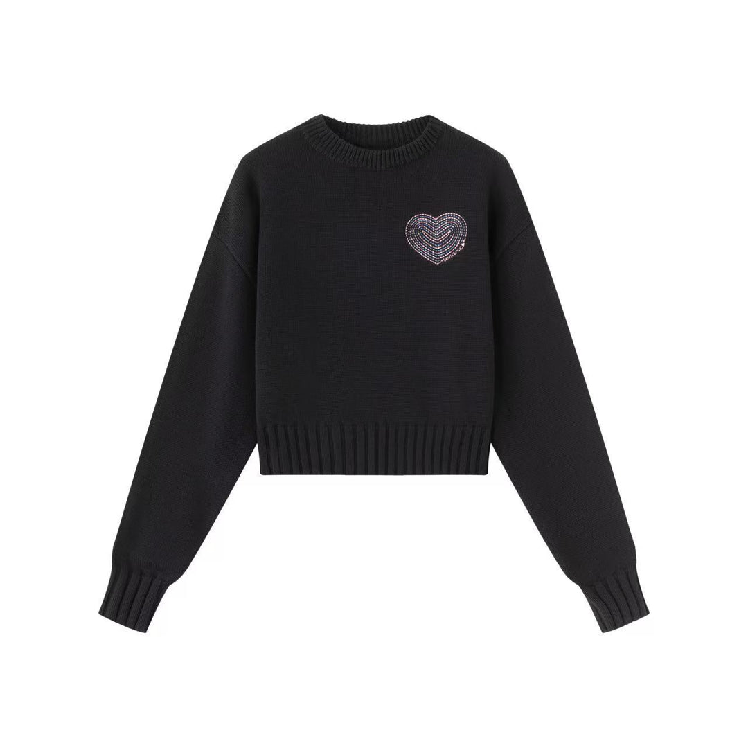 NO-1700 Crewneck - BLACK