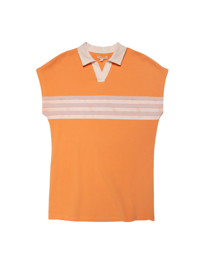 Organic Tunic Dress in Pink Cloud Stripe