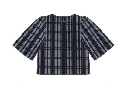 Special Edition Juliet Tafeta Blouse Longer Sleeves - Dark Blue