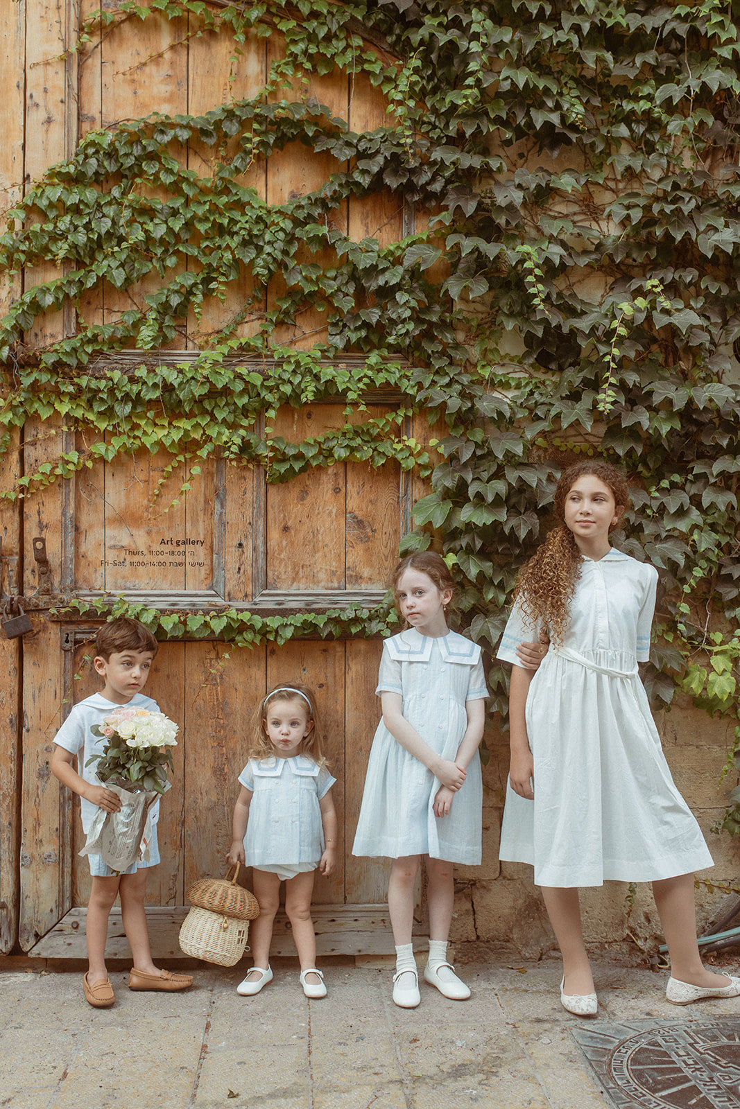 NBB407 STRIPED BABY SET WITH SAILOR COLLAR-BLUE