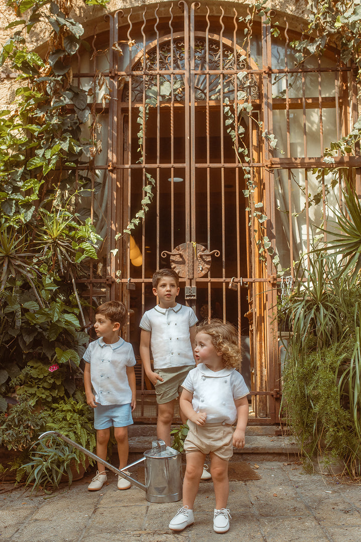 NSE437 COVERED BUTTONS BLOOMER SET-SAND