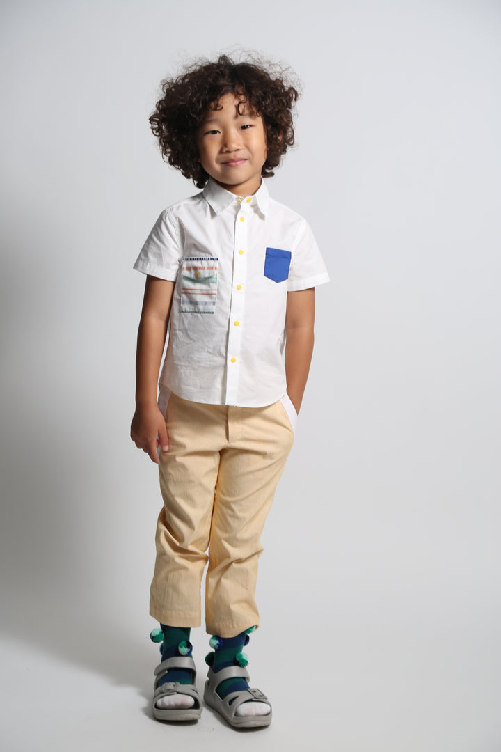 B-TP69S-RAFAEL MULTI-SNAP SHIRT-Sugar Mix