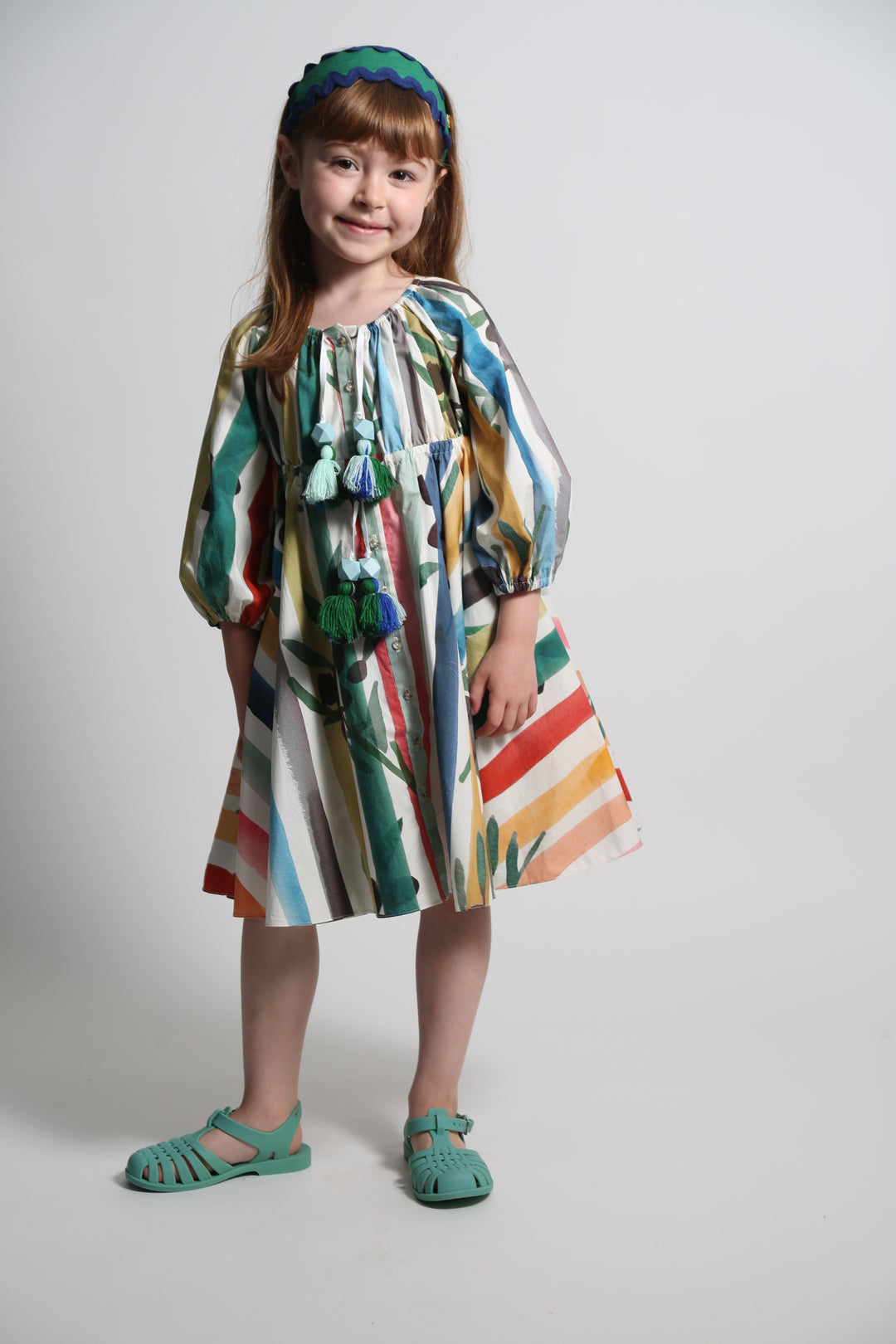 DR36S-CAMPESIGNA SHIRT DRESS-Rainbow