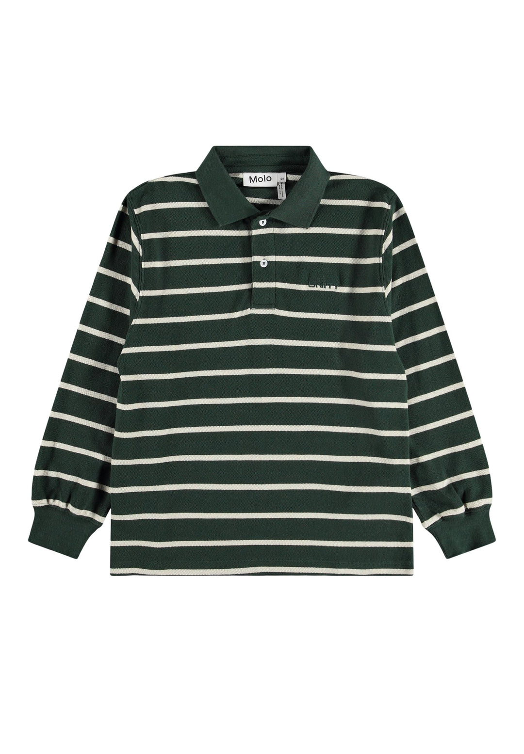 Rey Poloshirt Long sleeve - Taxus Stripe