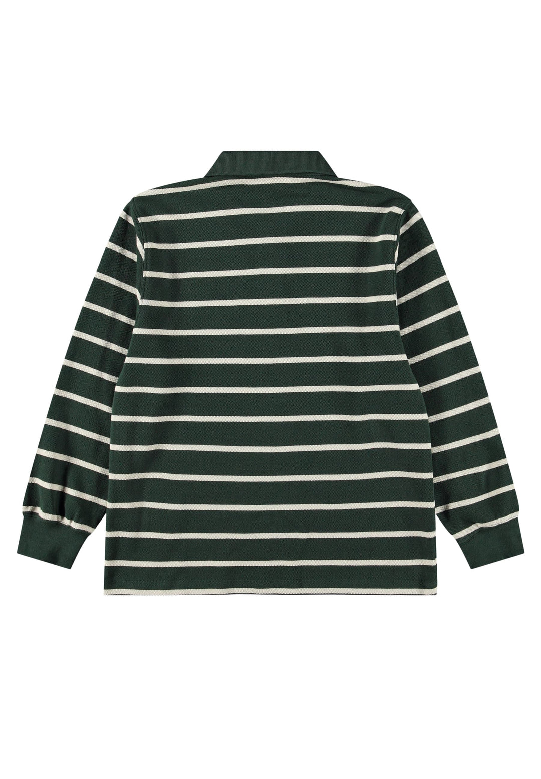 Rey Poloshirt Long sleeve - Taxus Stripe