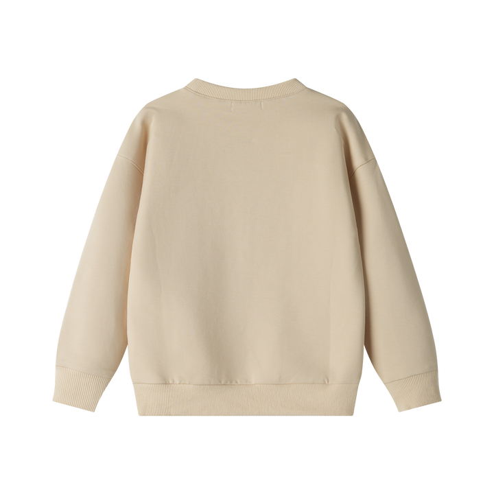 GRAPHIC CENTER SWEATSHIRT-OATMEAL