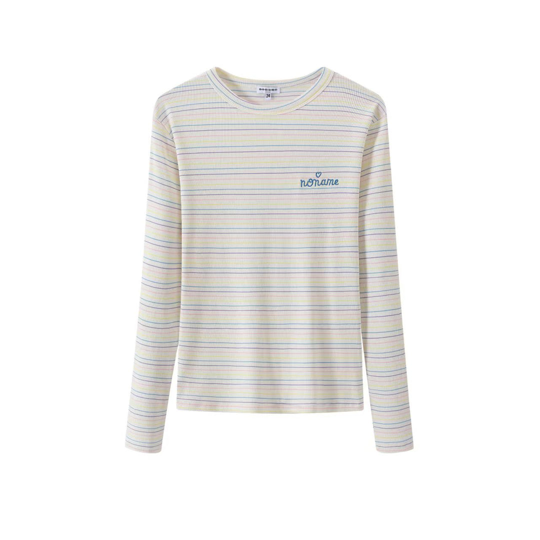 White Stripe Logo Tee
