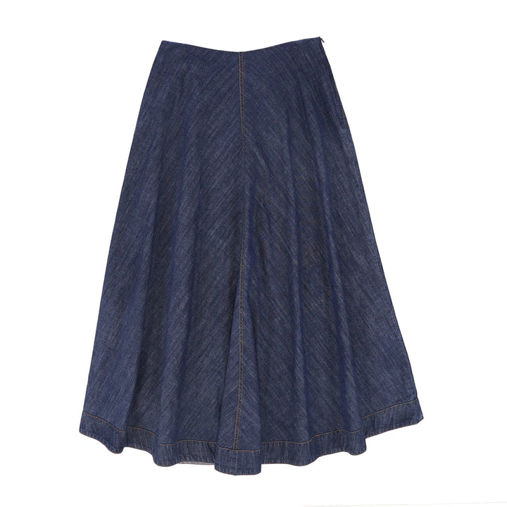 FLAIR MAXI SKIRT - DARK DENIM