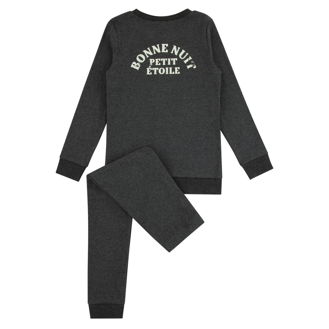 217017-170 Charcoal Heather Star Bonne Nuit Loungewear Set