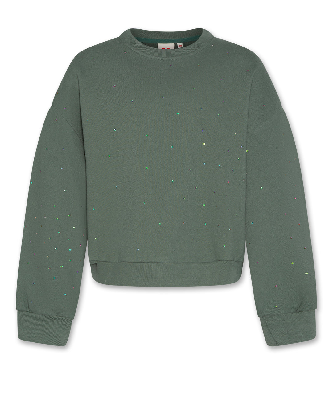 1124304 NOEMI SWEATER STRASS - FOREST