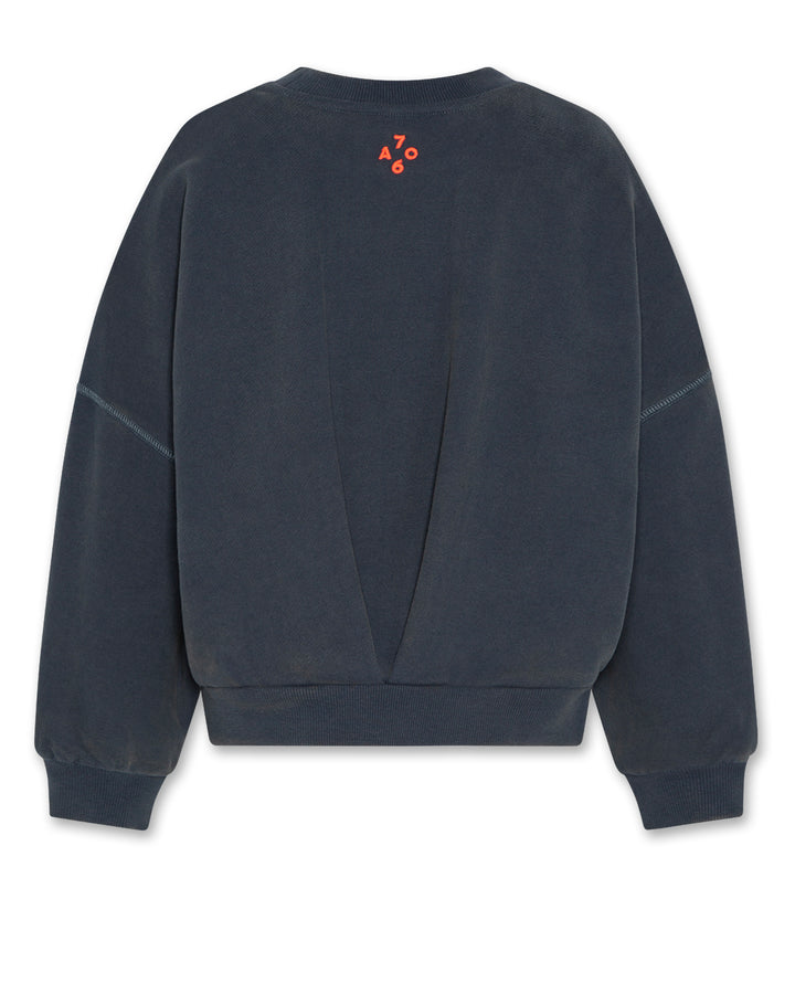 1150335 LYS SWEATER SQUARE COSY - DARK SLATE