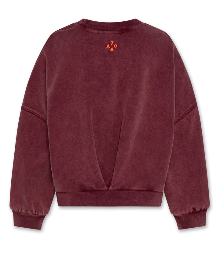 1150362 LYS SWEATER SQUARE - BORDEAUX