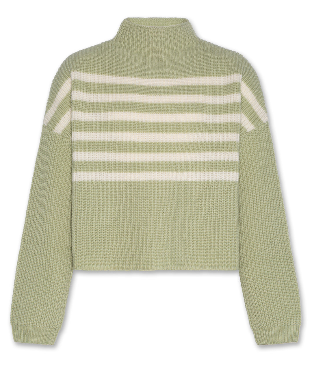 1255640 JUICY MOCK-NECK - GREEN GREY