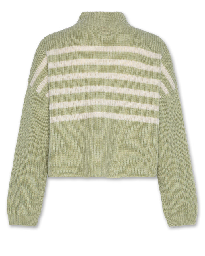 1255640 JUICY MOCK-NECK - GREEN GREY