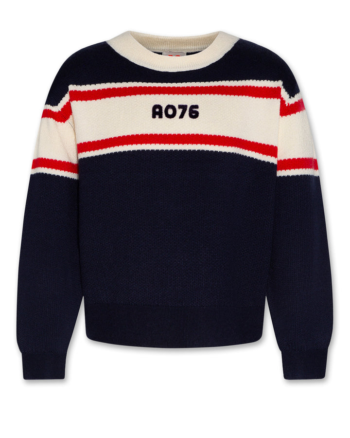 1290732C ELLY C-NECK AO OL - CLASSIC NAVY