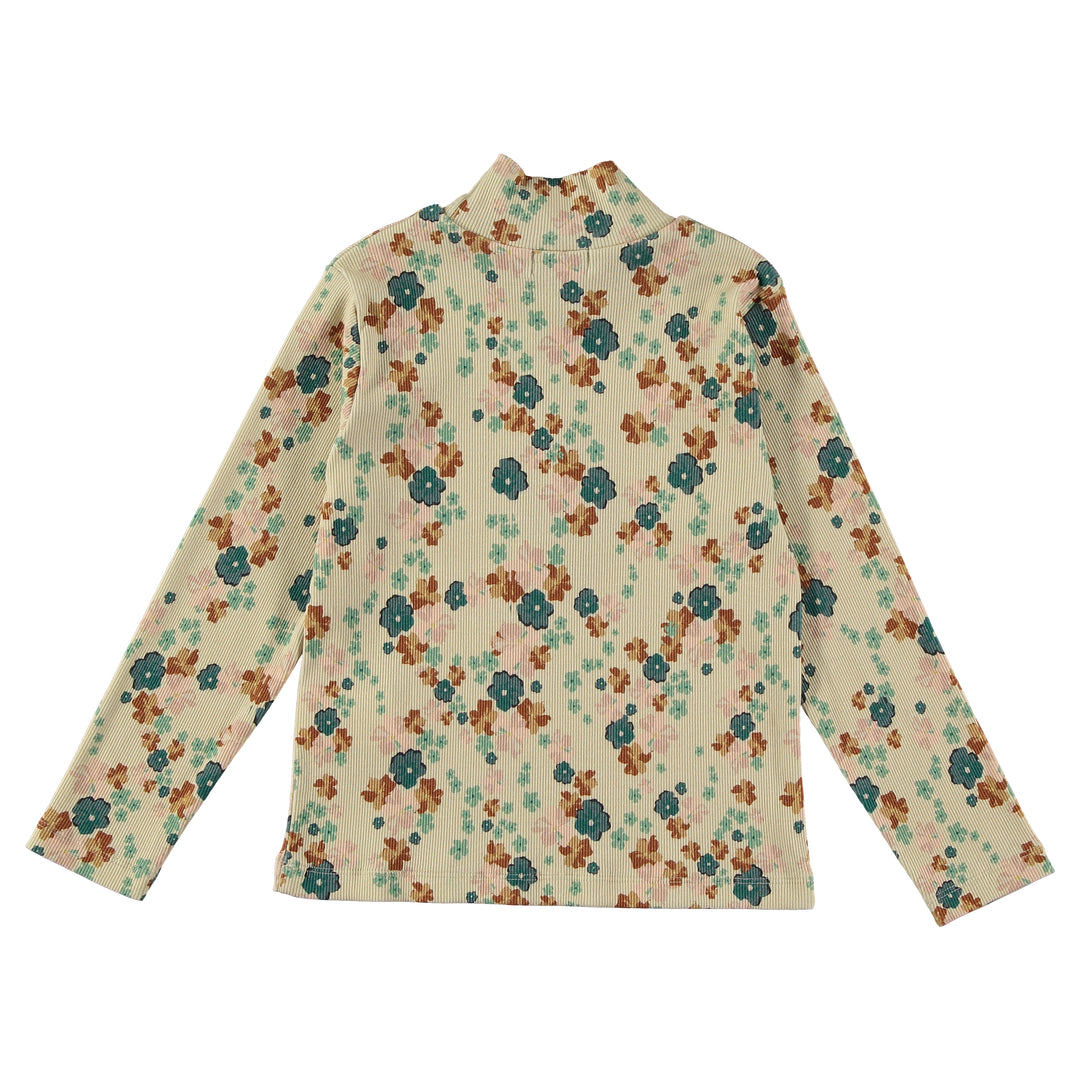 FLOWERS TURTLENECK TOP-Nudes Wild