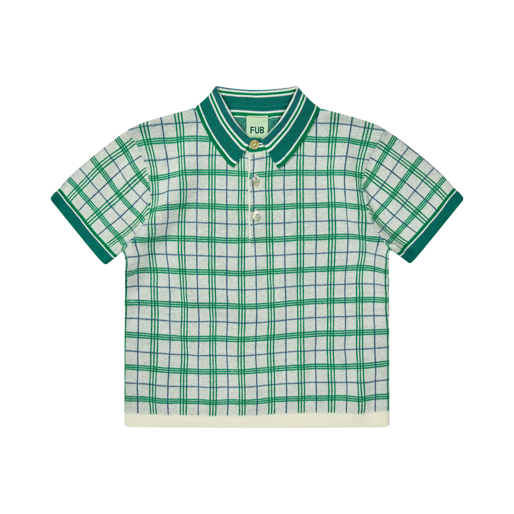 2425-JAQUARD SHIRT-Ecru/Basil