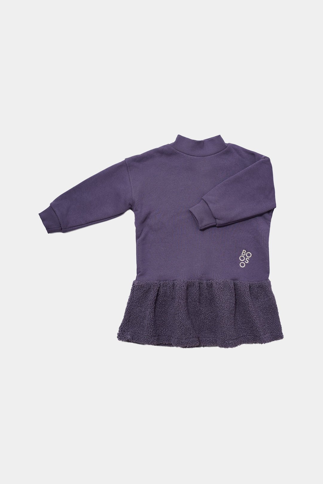 211 Sukienka WARM TEDDY DRESS - PLUM