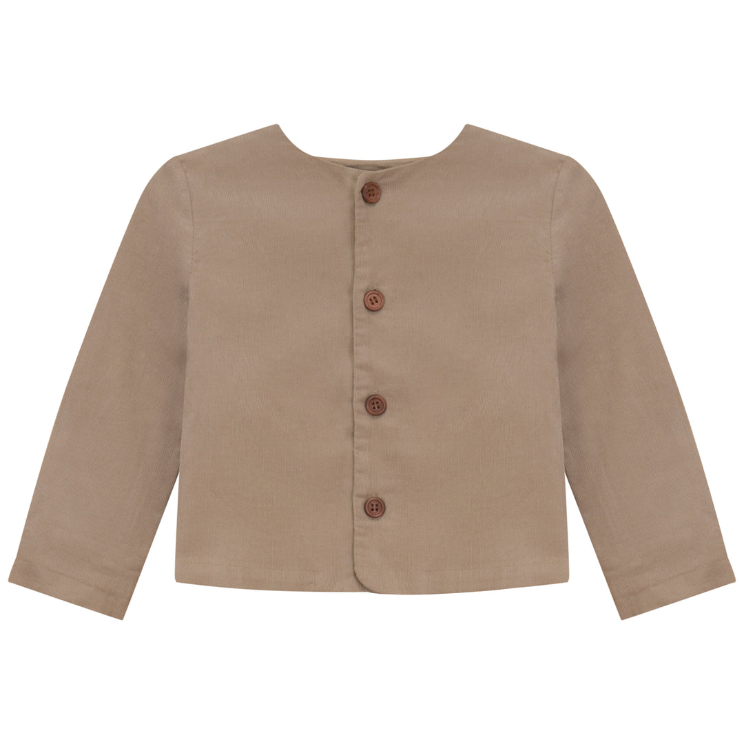 2511-BOY BLAZER W PRINT-Camel