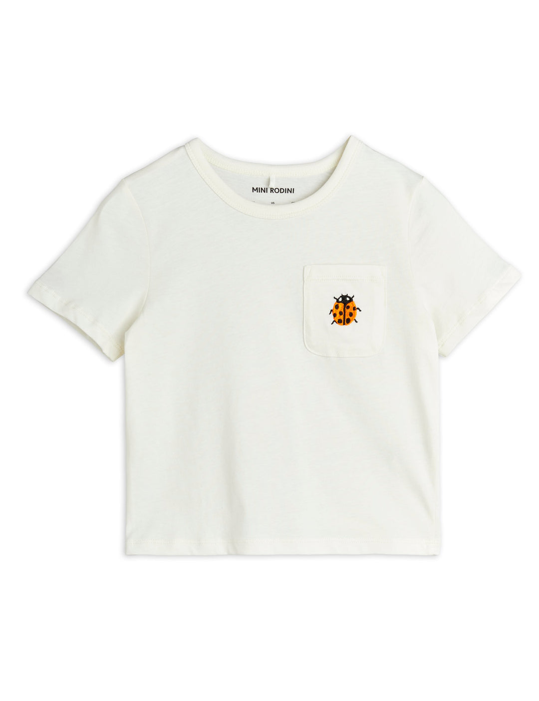 LADYBUGS EMB SS TEE-Off White