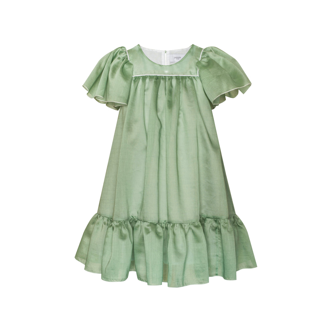 Chiffon Dress Cheer-Green